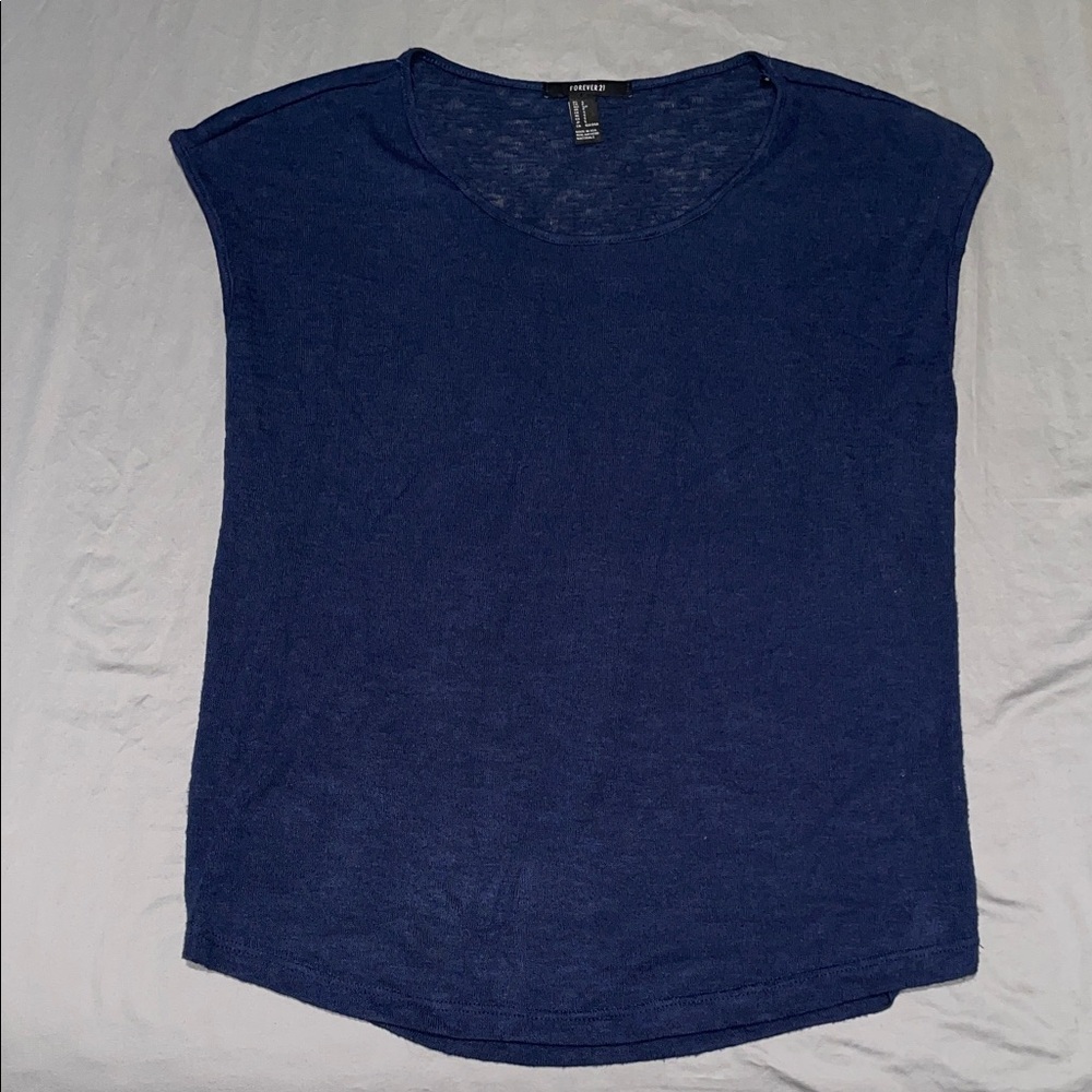 Women's Blue Knit Top